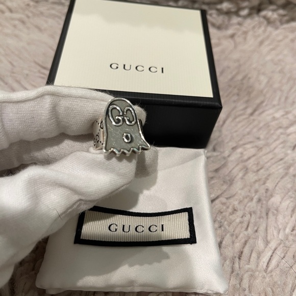 Gucci Silver Ghost Motif Ring size11 - Picture 1 of 8